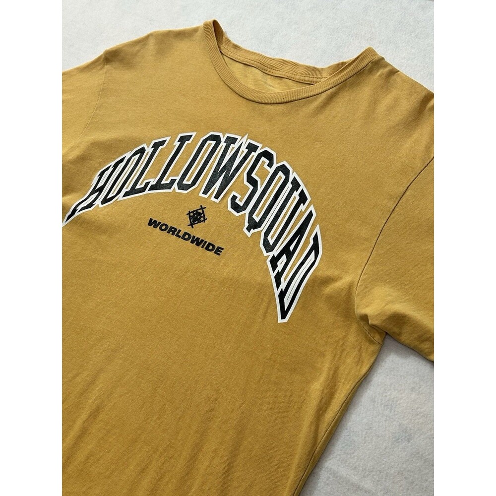 Xavier Wulf Hollow Squad Ethelwulf Shirt Mens Medium Mustard Yellow Streetwear - Picture 2 of 4